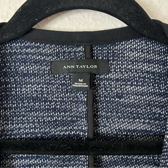 Ann Taylor Open Front Tweed Blazer Jacket Size Medium - Picture 5 of 8